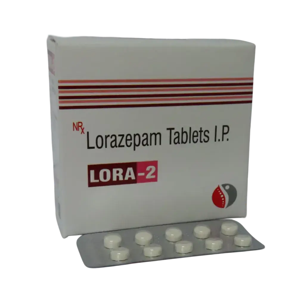 Lorazepam 2 mg tablets – generic packaging