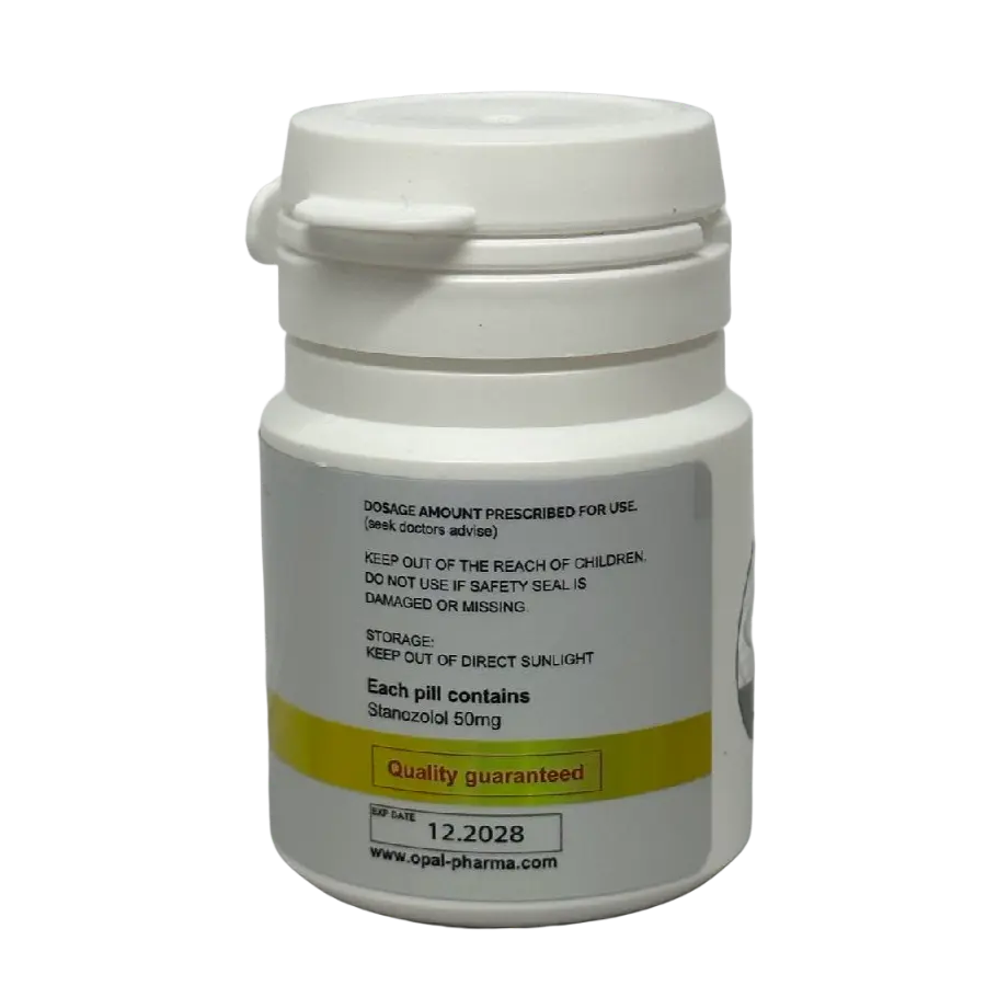 Buy Anavar 50mg tablets - back view – Discreet delivery to EU and UK