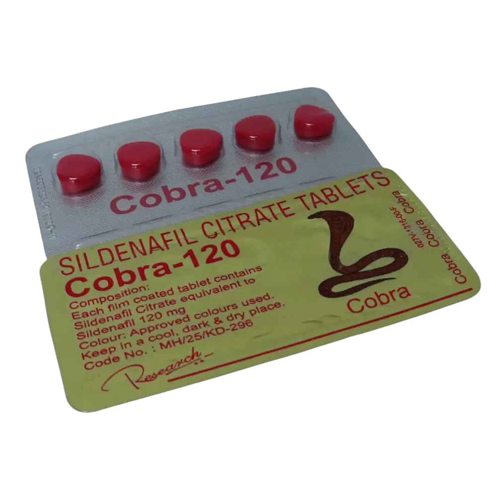Viagra Cobra 120 mg tablets – generic packaging