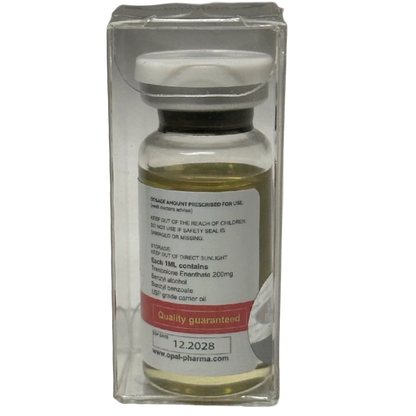 Buy Trenbolone Enanthate 200mg/ml from Opal Pharma online – back view – discreet delivery across UK and EU